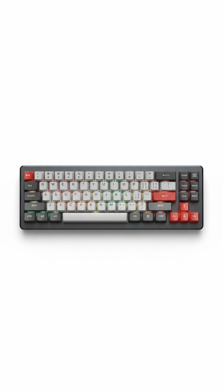 RGB mechanical keyboard with aluminum frame